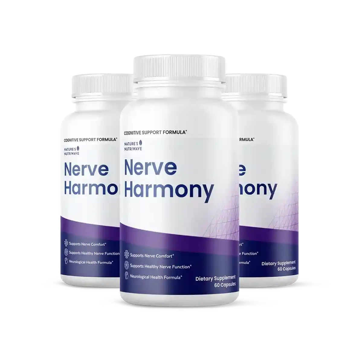 NerveHarmony Cognitive Support Nerve Comfort Formula — 60 Capsules USA